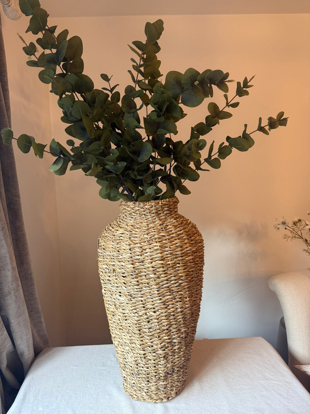 Realistic Faux Eucalyptus Stem