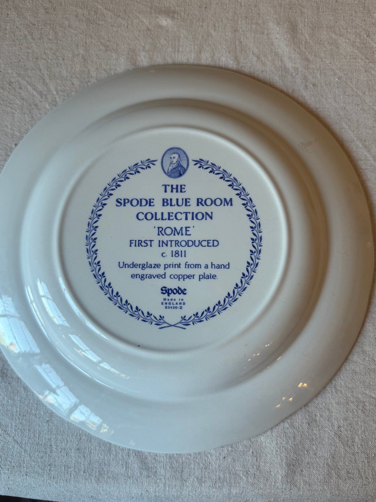 Set of 6 Spode Blue Room Collection Plates | Made in England | Collector’s Display Set