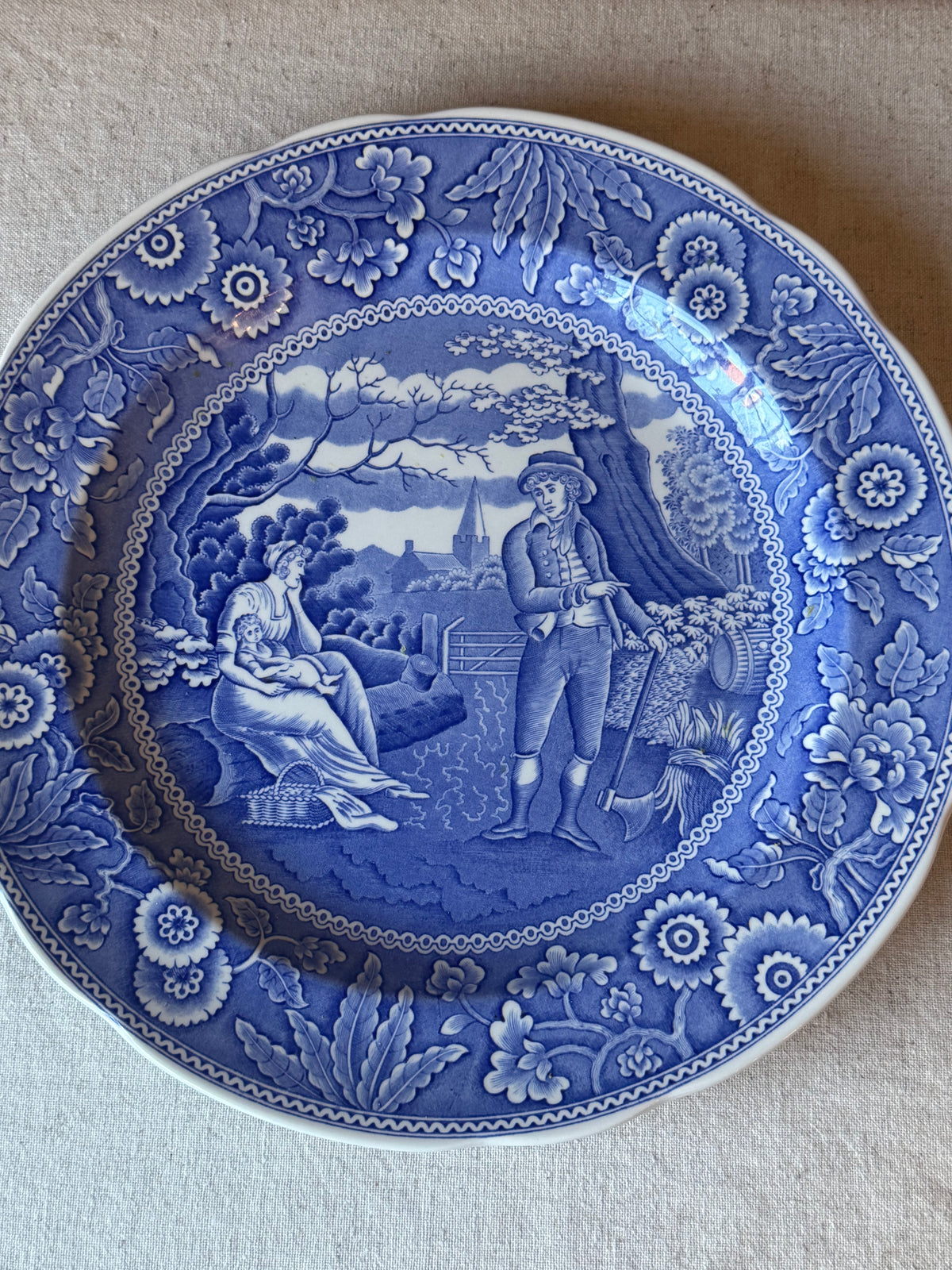Set of 6 Spode Blue Room Collection Plates | Made in England | Collector’s Display Set