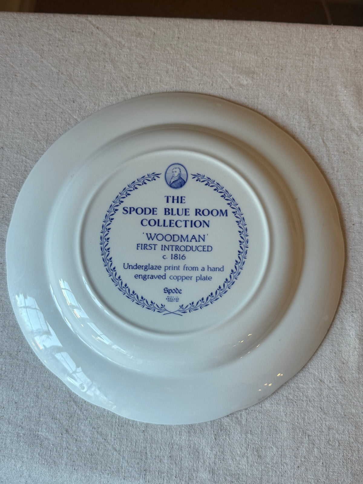 Set of 6 Spode Blue Room Collection Plates | Made in England | Collector’s Display Set
