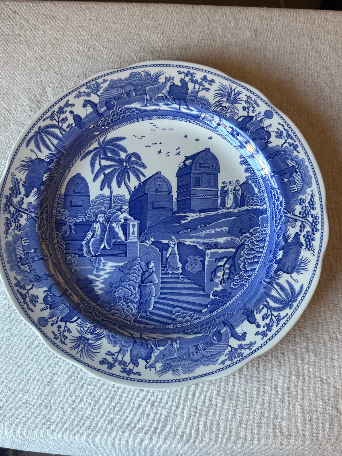 Set of 6 Spode Blue Room Collection Plates | Made in England | Collector’s Display Set