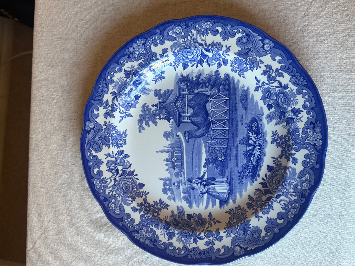 Set of 6 Spode Blue Room Collection Plates | Made in England | Collector’s Display Set
